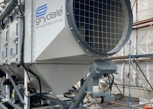 JMS-30-Mobile Diesel Track Dust Collector for Abrasive Blasting