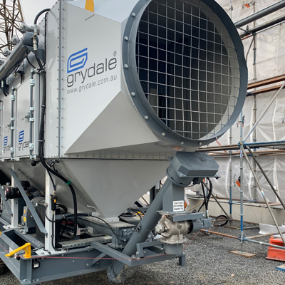 JMS-30-Mobile Diesel Track Dust Collector for Abrasive Blasting