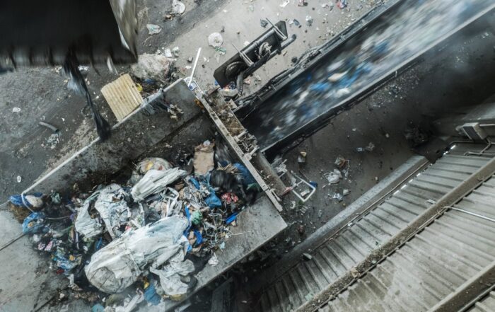 Mobile Shredding Equipment at Recycling Facility